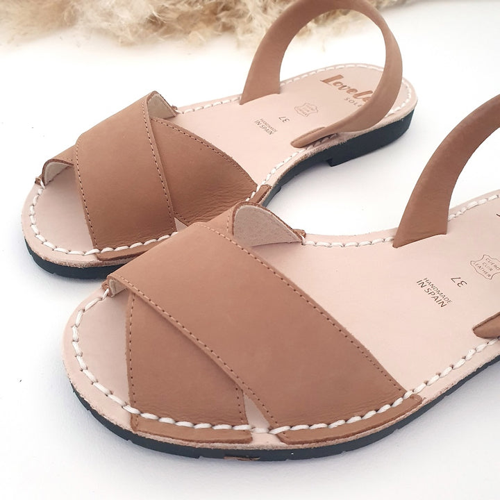 Sandals Avarcas Tan Peep Toe