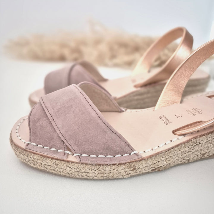 Wedges Mini Espadrille Mocha Rose by Lovelee Soles