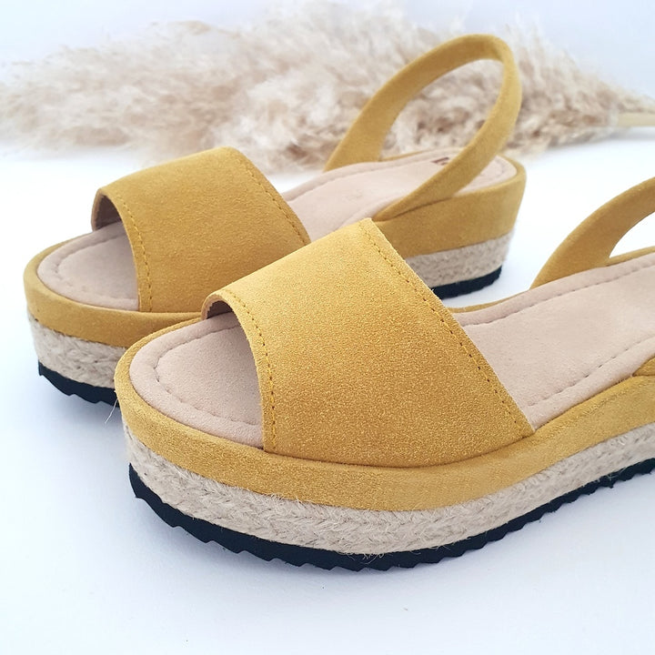 Wedges Mustard Mila Wedge | By Lovelee Soles 