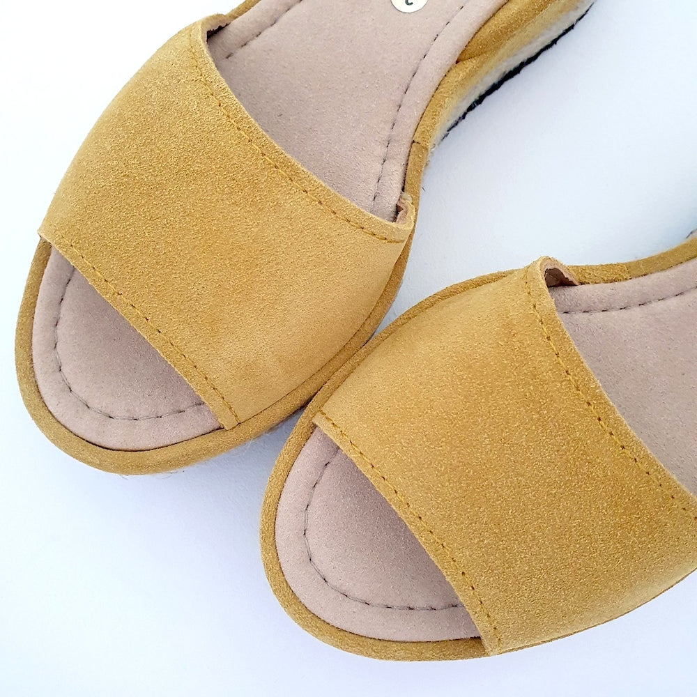 Wedges Mustard Mila Wedge | By Lovelee Soles 