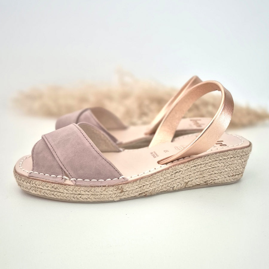 Wedges Mini Espadrille Mocha Rose by Lovelee Soles