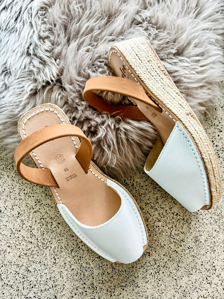 Wedges White and Tan | By Lovelee Soles 