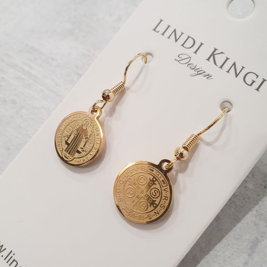 LINDI KINGI SAINTS EARRINGS | GOLD